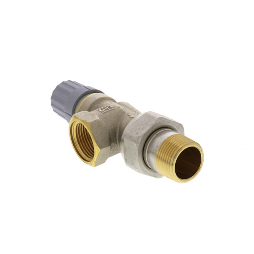 360-degree view of 3/4" Side Mount Angle Thermostatic Radiator Valve
