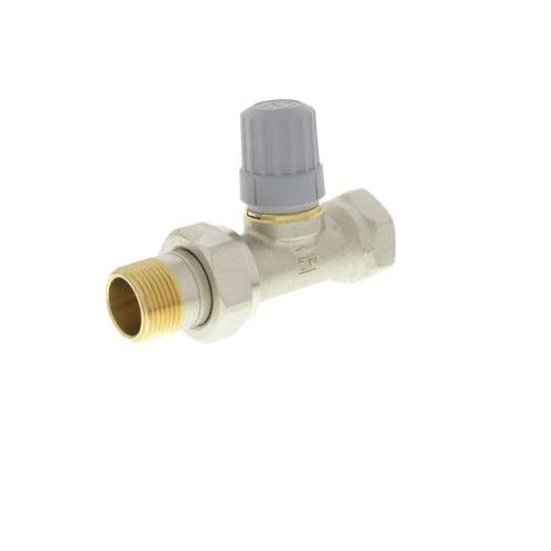 360-degree view of 3/4" Straight Thermostatic Radiator Valve