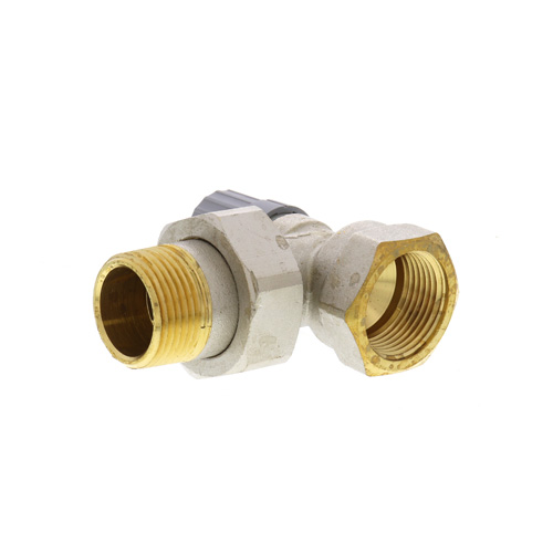 360-degree view of 1" Angle Thermostatic Radiator Valve