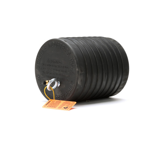 360-degree view of 10" Single-Size Underground Test Ball Plug (17 psi)