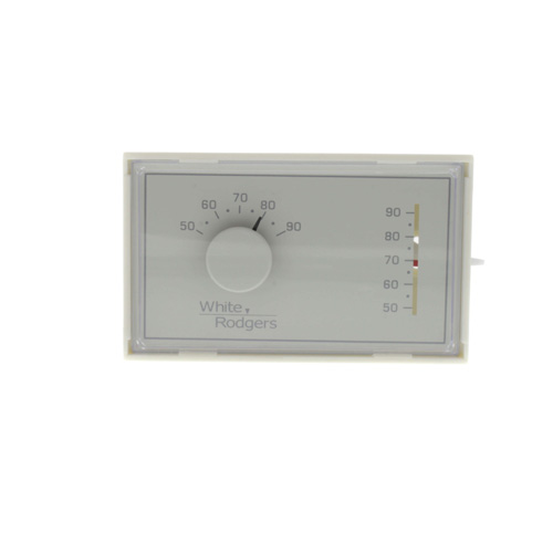 360-degree view of Non-Programmable, 1H/1C, Mechanical Thermostat w/ 3-Wire Zone Mounting Plate