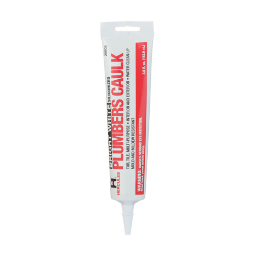 360-degree view of 5.5 Fluid Oz. Plumbers Caulk Tube - White