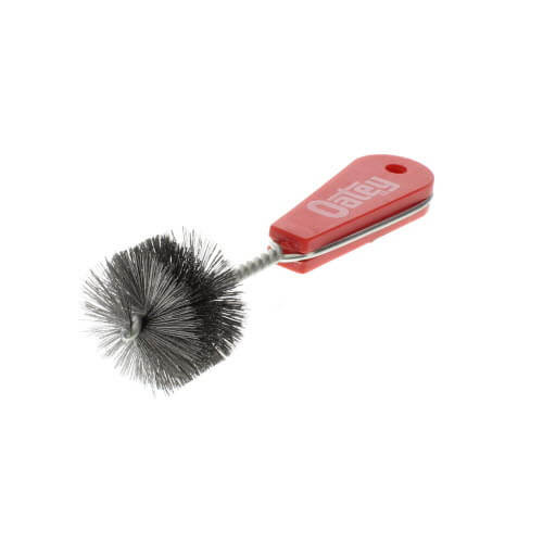 360-degree view of 1-1/2" Copper Fitting Brush w/ Plastic Handle