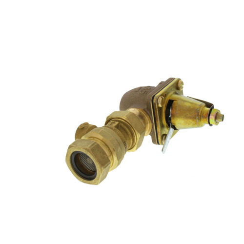 360-degree view of 1/2" Brass Combination Boiler Feed Valve & Backflow (Sweat x NPT)