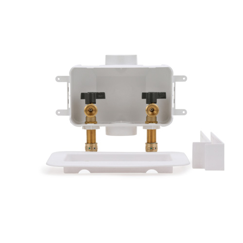 360-degree view of Centro II Washing Machine Outlet Box w/ 1/4 Turn (1/2" PEX Press)