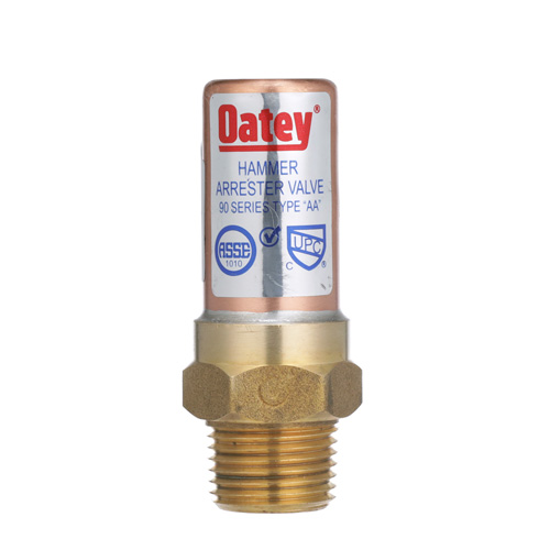 360-degree view of 1/2" Quiet Pipes Male Straight Hammer Arrestor, AA