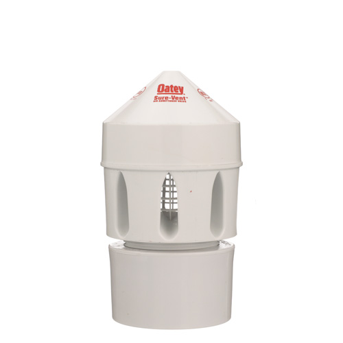 360-degree view of 160 DFU Sure-Vent Air Admittance Valve w/ 2" x 3" PVC Adapter