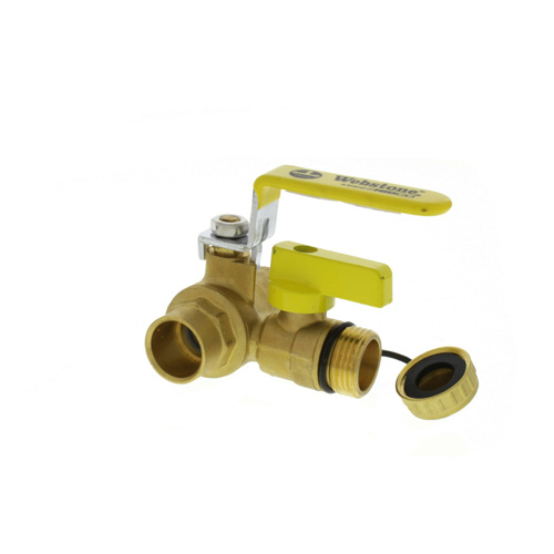 360-degree view of 3/4" Sweat PRO-PAL Full Port Ball Valve w/ Drain
