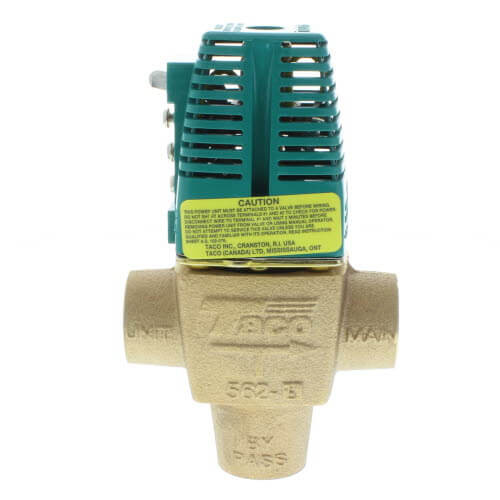 360-degree view of 1" Sweat 3-Way Zone Valve