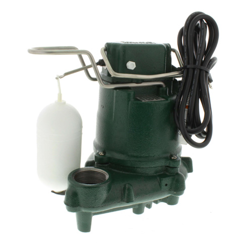 360-degree view of Model M57 Mighty-Mate Automatic Cast Iron Effluent Pump - 115 V, 0.3 HP