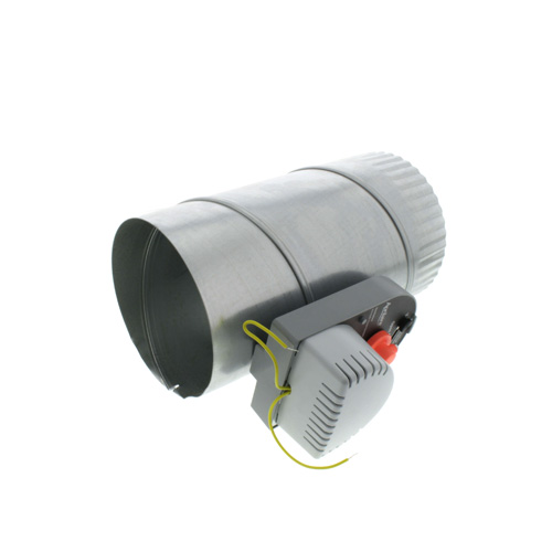 360-degree view of 6" Round Ventilation Damper (Normally Closed/Power Open)