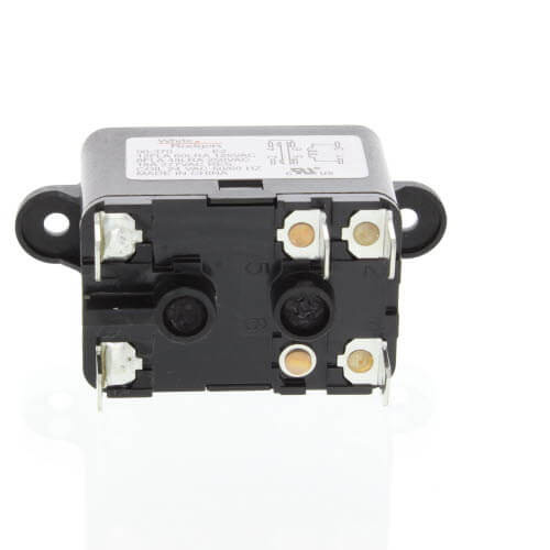 360-degree view of Fan Relay, Type 184, 24 VAC Coil, 50/60 Hz, SPDT. Coil Data: 77 Ohms DC Resistance, 125 mA