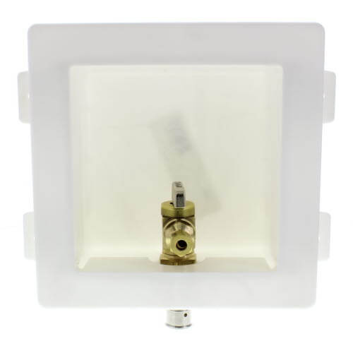 360-degree view of Ice Maker Outlet Box with 1/2" PEX Press Valve (Zero Lead)