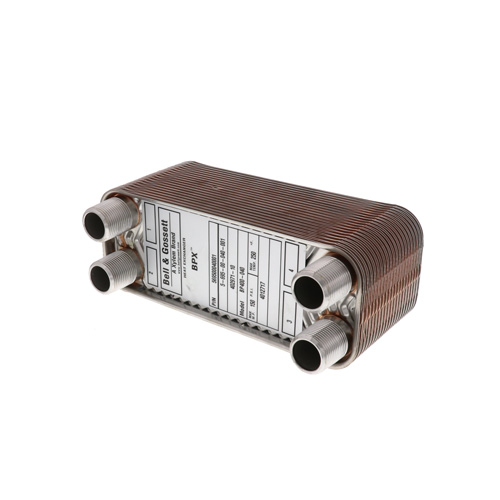 360-degree view of 225,000 BTU/Hr Low Pressure BPX Brazed Plate Heat Exchanger