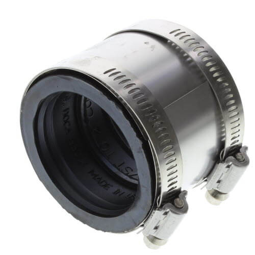 360-degree view of 2" Cast x 2" Copper Mission Coupling