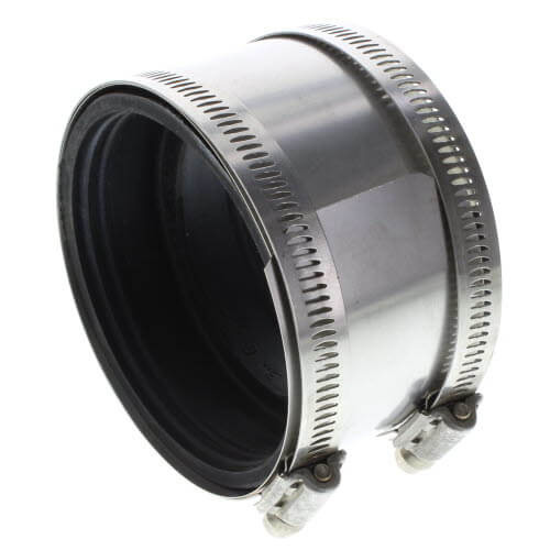 360-degree view of 3" Cast x 3" Copper Mission Coupling