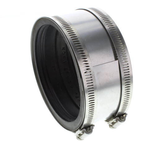 360-degree view of 4" Cast x 4" Copper Mission Coupling
