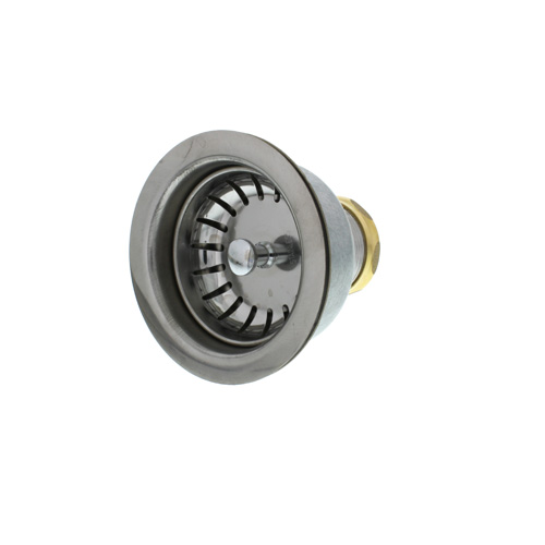 360-degree view of Deep Cup Duo Strainer Snap Lock Basket Brass Slip Nut