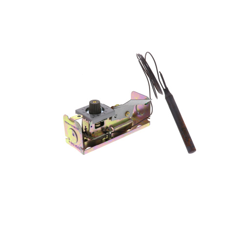 360-degree view of Remote bulb Commercial Temperature Controller, 55 F to 175 F, 5 ft. capillary, Copper bulb sensing element