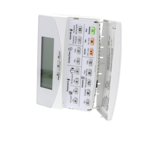 360-degree view of Programmable Commercial Thermostat with 3 Heat/3 Cool stages