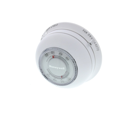 360-degree view of Round Non-Programmable, 1H/1C, Mechanical Thermostat, T87N1000