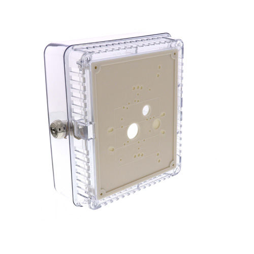 360-degree view of Medium Universal Thermostat Guard - Clear Cover