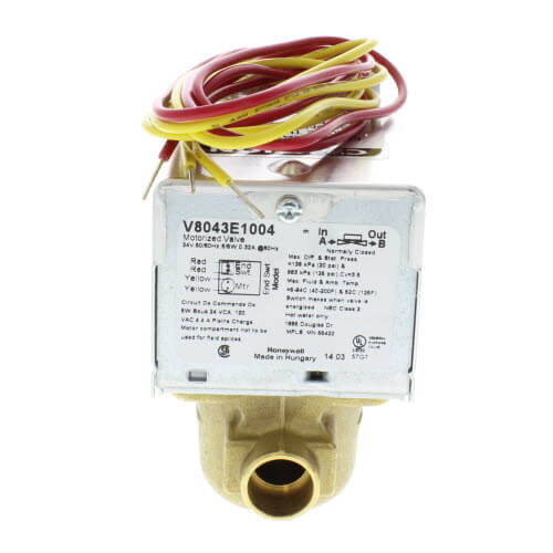 360-degree view of 1/2" Sweat Zone Valve (Connection = 18" Leads)