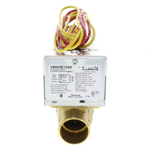 360-degree view of 1" Sweat Zone Valve (Connection = 18" Leads)