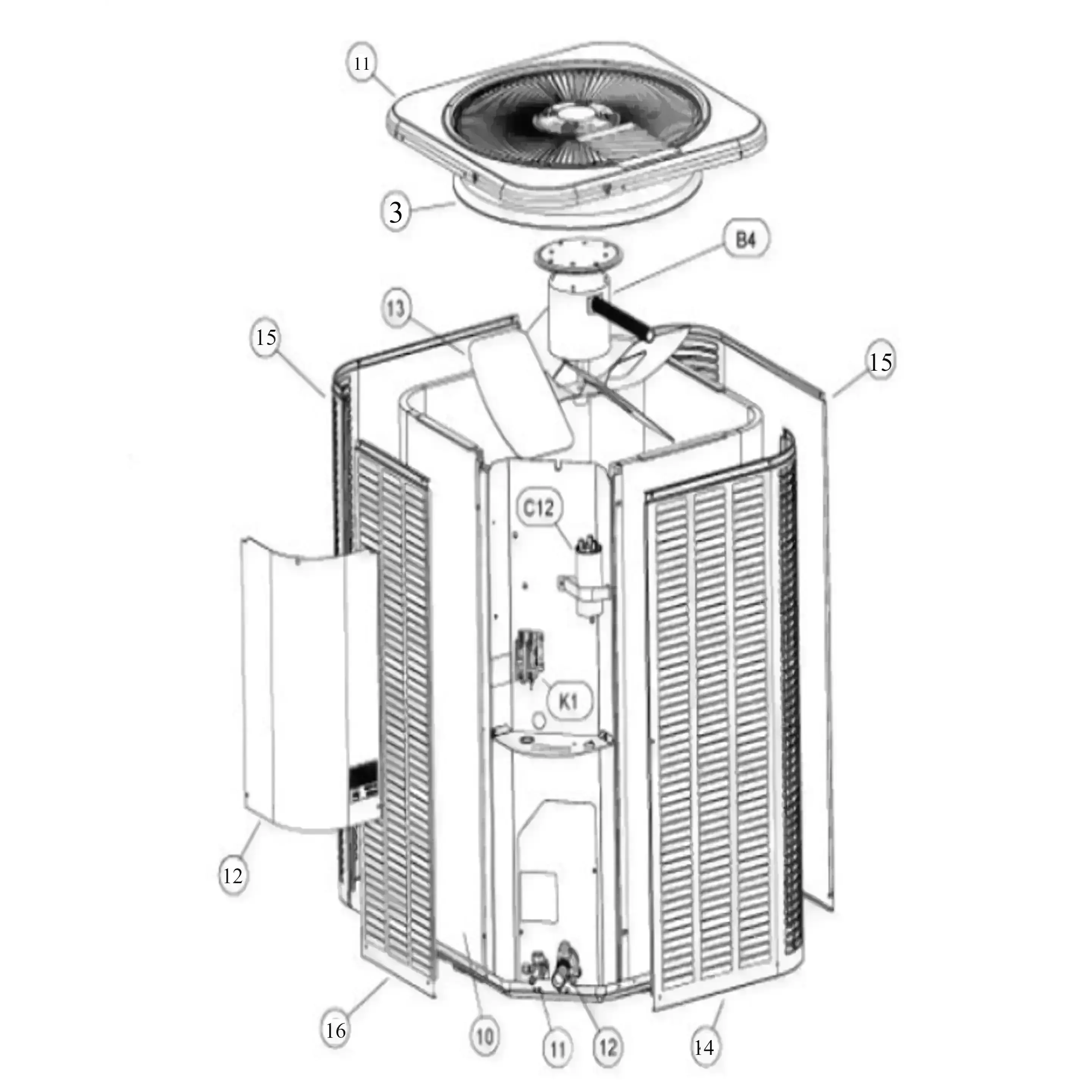 OEM Upgraded Replacement for Carrier Bryant Payne Round
