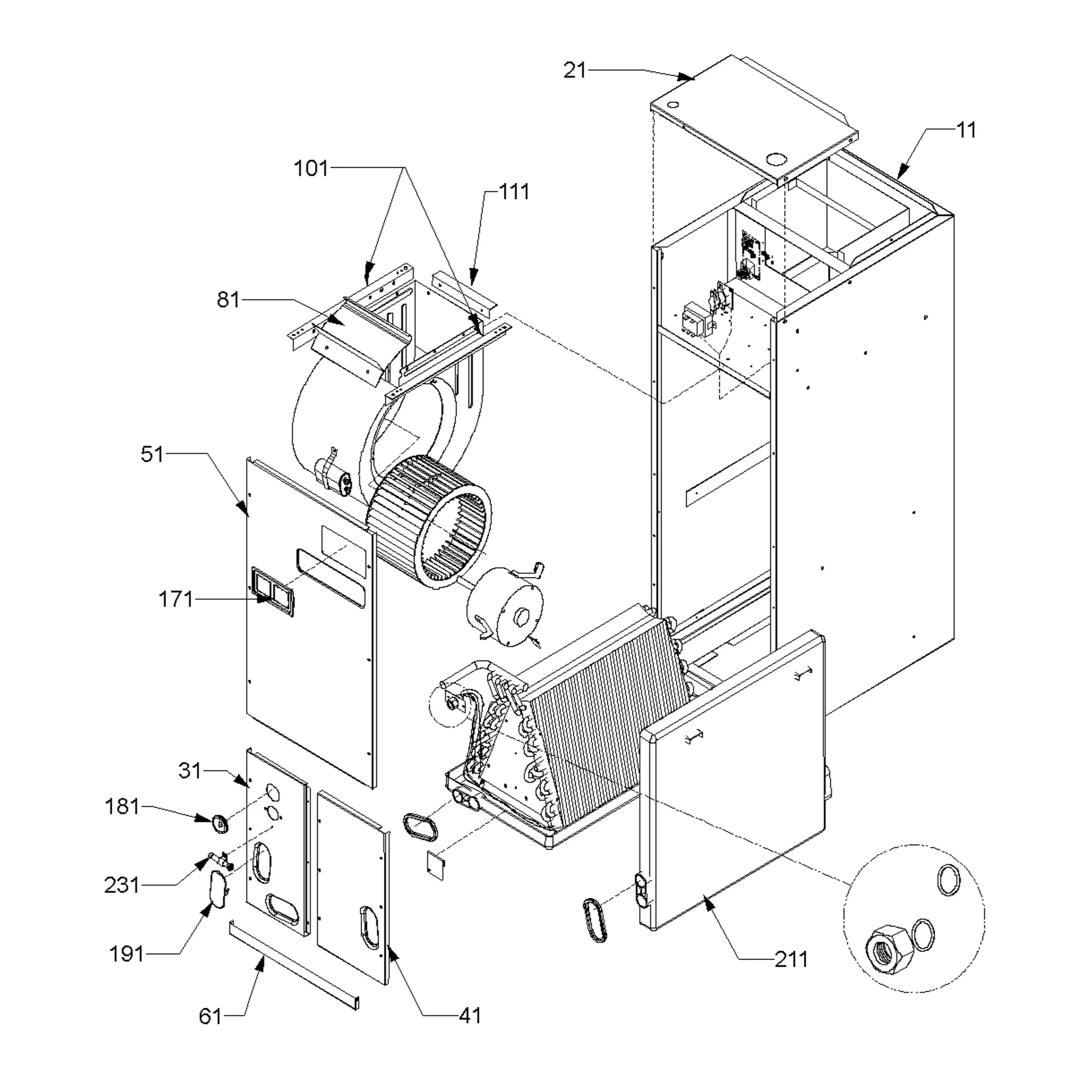 AR24-1 - Goodman-Amana AR24-1 - AR24-1 Parts - Amana Air Handler