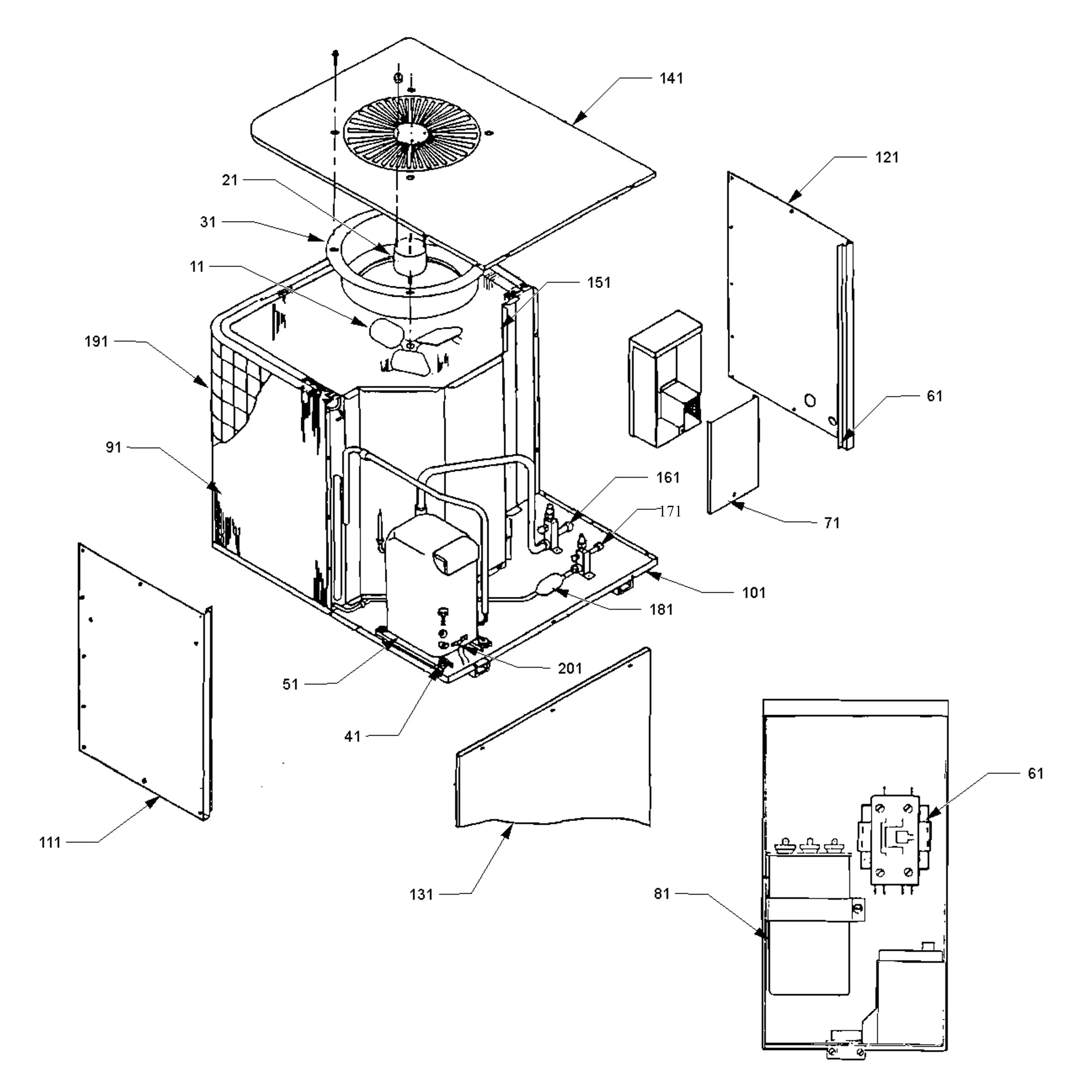 CM60-1C - Goodman CM60-1C - CM60-1C Parts - Janitrol Air Conditioner