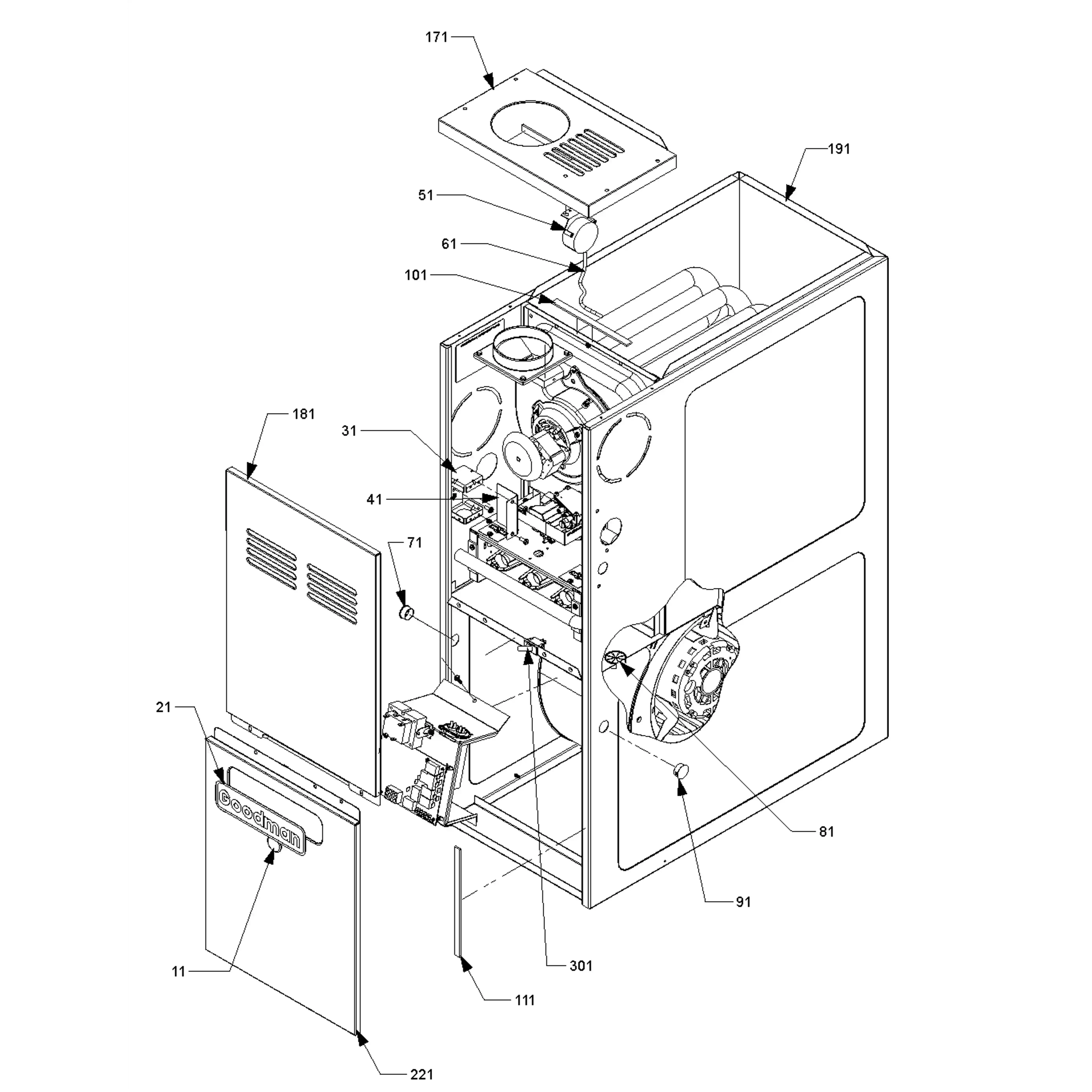 GMH80904BXAC - Goodman GMH80904BXAC - GMH80904BXAC Parts - Goodman