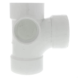 PVC DWV Sanitary Tees with Inlets