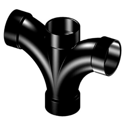 ABS DWV Double Fixture Tees