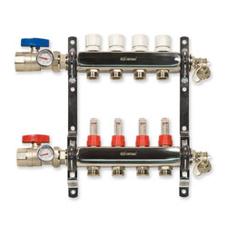 Bluefin Radiant Heat Manifolds w/ Flow Meters