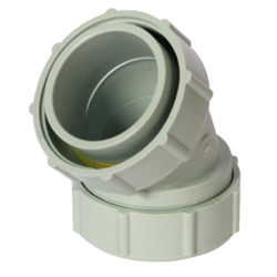 Labline Acid Waste Loose Nut 45° Elbows