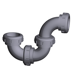 Labline Acid Waste Long Radius P-Traps