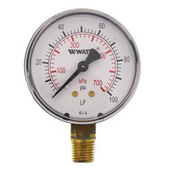 LFDPG1 2-1/2" Pressure Gauge - Lead Free (0-100 psi)