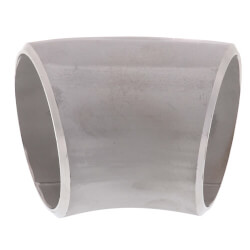 1" Sch 40 Stainless<br>Steel Butt-Weld 45°<br>Long Radius Elbow Product Image