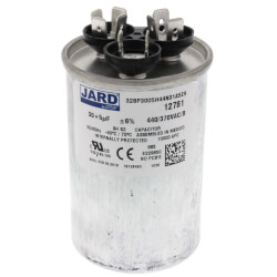 25 uF x 370 or 440 VAC Oval Run Capacitor by JARD # 12940 25 uF x 370 or 440 VAC Oval Run Capacitor by JARD # 12940