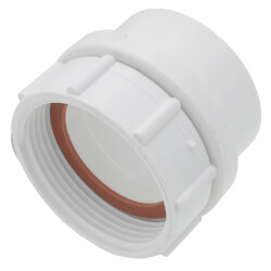 1-1/2" Spigot x FIP PVC DWV Swivel Tray Strainer Adapter (White) Product Image