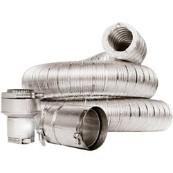 3" x 18 Ft. Double Wall Insulated Vent Connector Kit Product Image