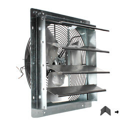 2SHE Series 16" Shutter Mount Exhaust Fan Product Image