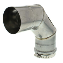 3" x 90° Z-Vent<br>Single Wall Elbow Product Image