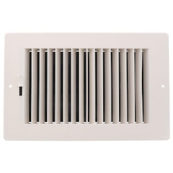 10" x 6" (Wall Opening Size) White Two-Way Plastic Sidewall/Ceiling Register (RZ682 Series) Product Image