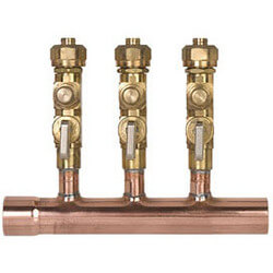 1" Copper Manifold<br>w/ 1/2" Compression Balancing Valves 2 Outlets Product Image