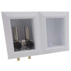 Sioux Chief FIRE RATED Ox Box Toilet/Dishwasher Outlet Box For 1/2" PEX or MPT Sioux Chief FIRE RATED Ox Box Toilet/Dishwasher Outlet Box For 1/2" PEX or MPT