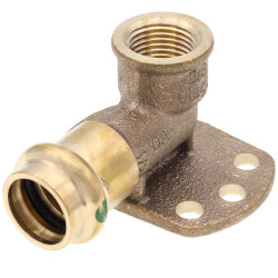 1/2" x 3/8" Bronze 90° Drop Ear Elbow (Lead Free) Product Image