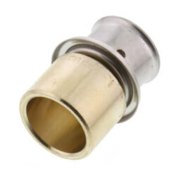 1/2" PEX Press Copper Pipe Adapter w/ Sleeve (Lead Free) Product Image