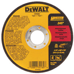 Metal & Stainless Cut Off Wheel 4-1/2" x .045" Thick Aluminum Oxide Product Image
